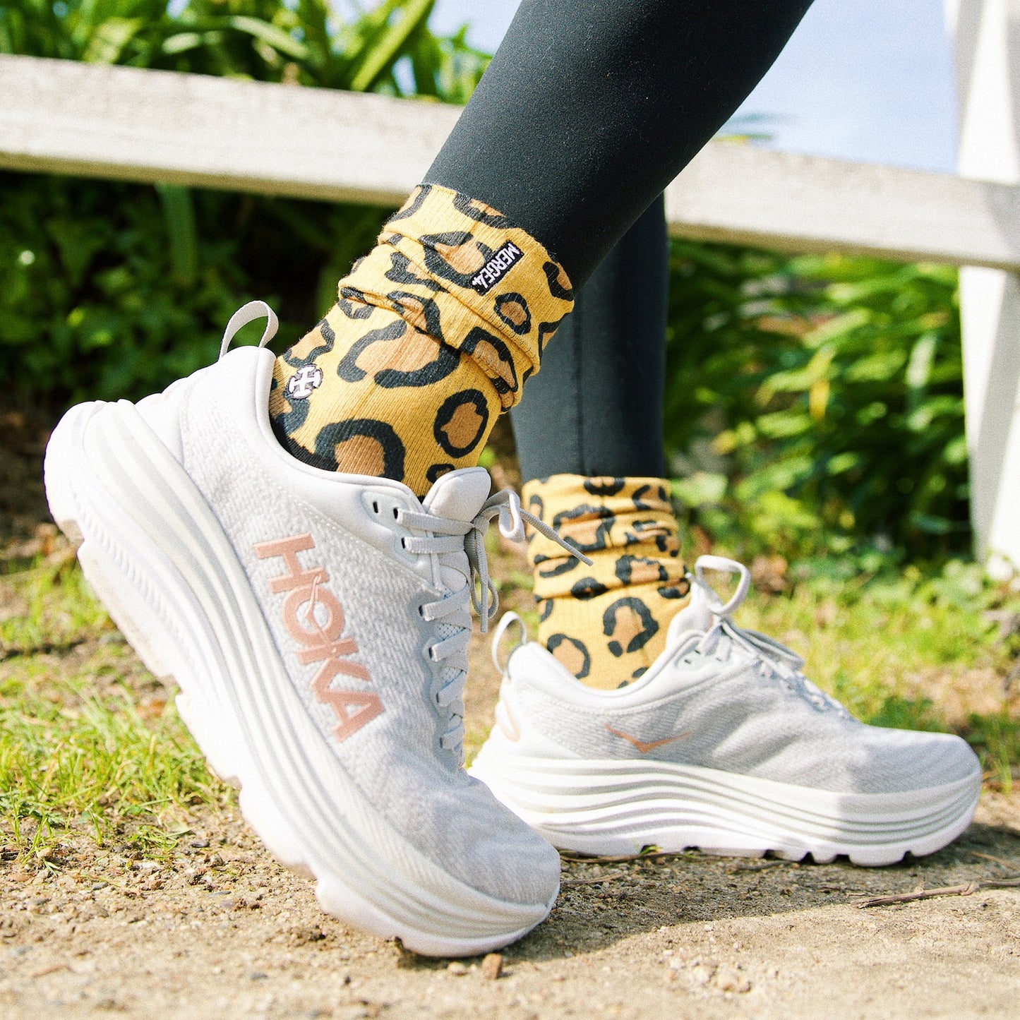 Leopard Print Jungle Cat Crew Socks