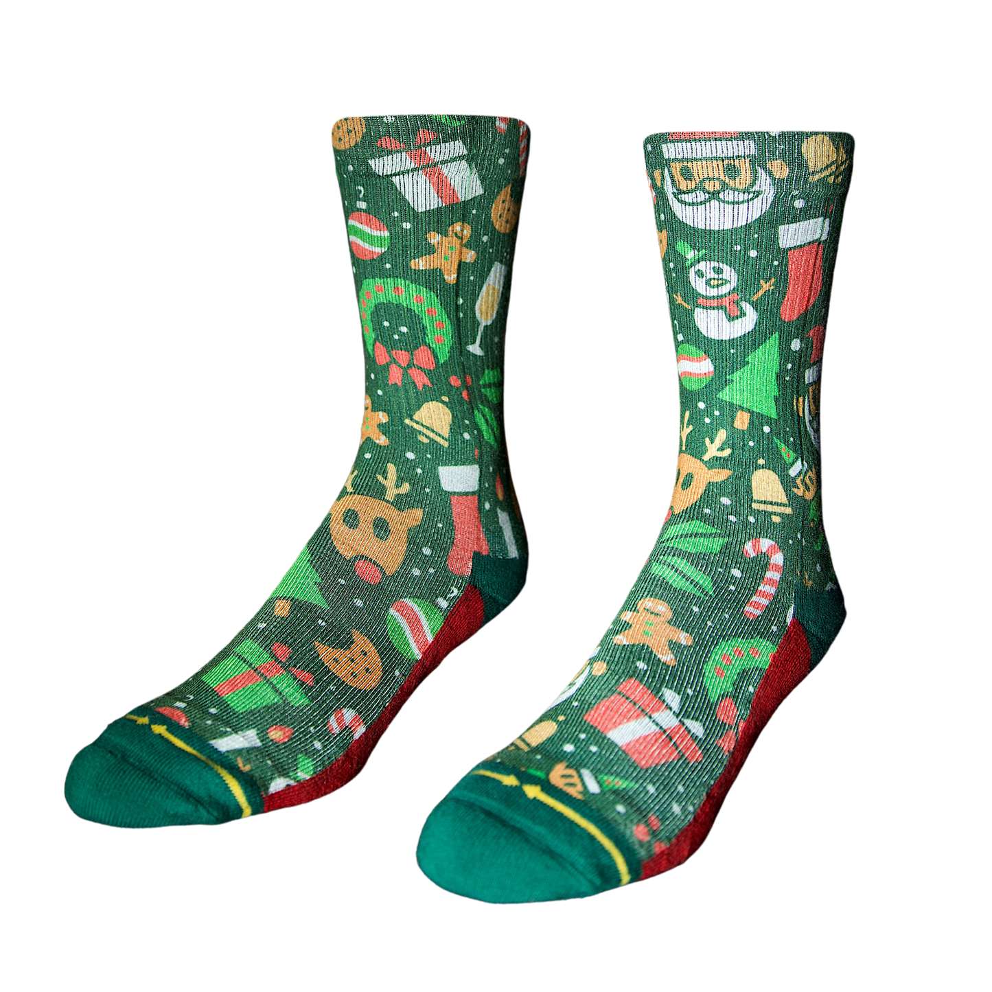 Merry Merry Green Holiday Socks