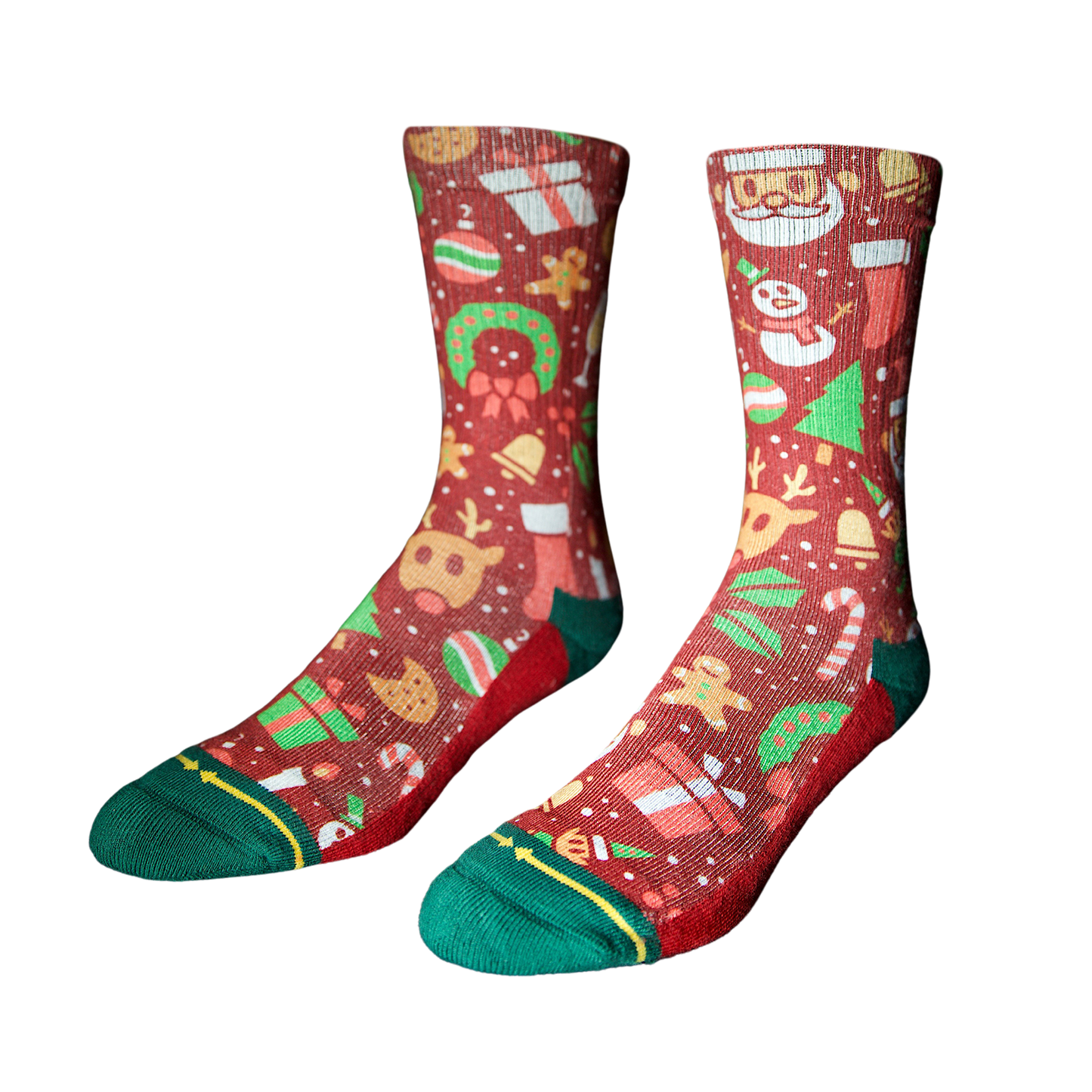 Merry Merry Red Holiday Socks