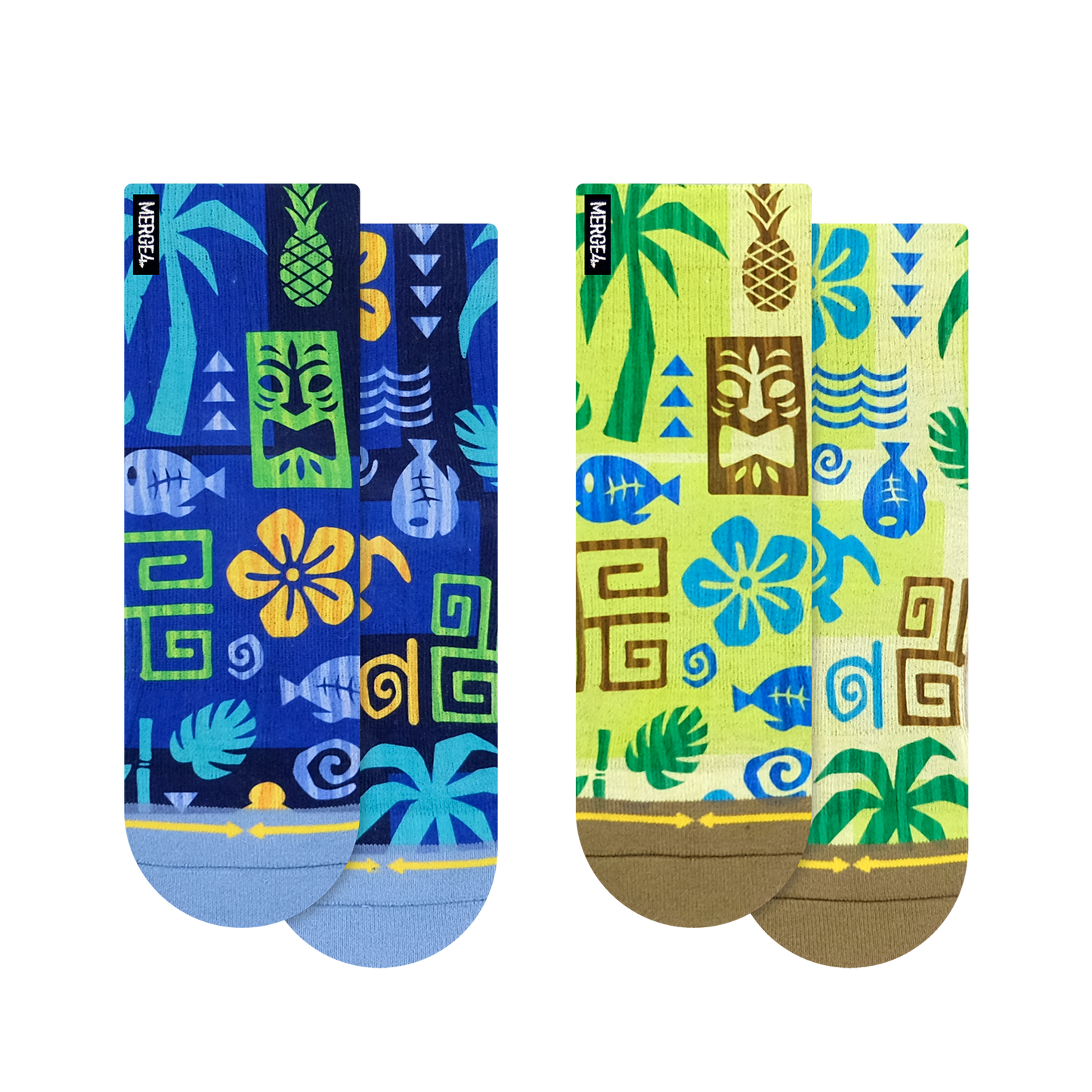 Aloha Quarter Crew Socks 2-Pack
