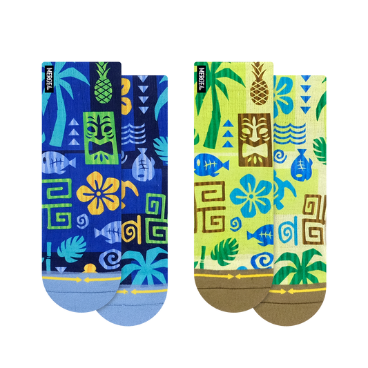 Aloha Quarter Crew Socks 2-Pack
