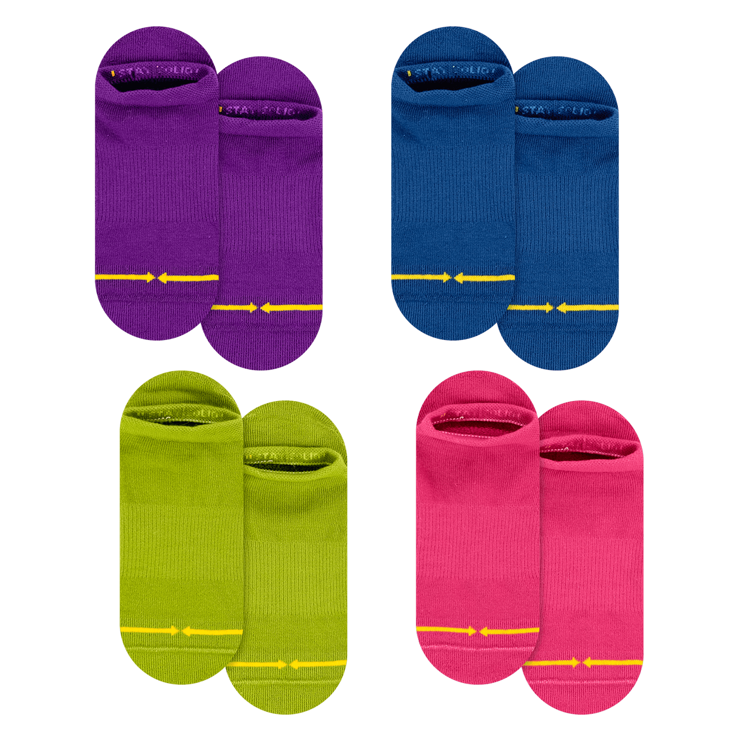 REPREVE® Winter Berry No Show Socks 4-Pack