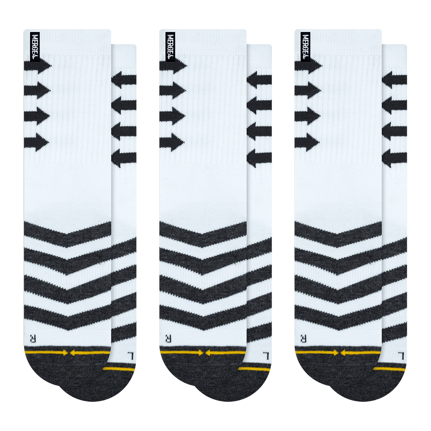 Performance White Crew Sock 3-Pack