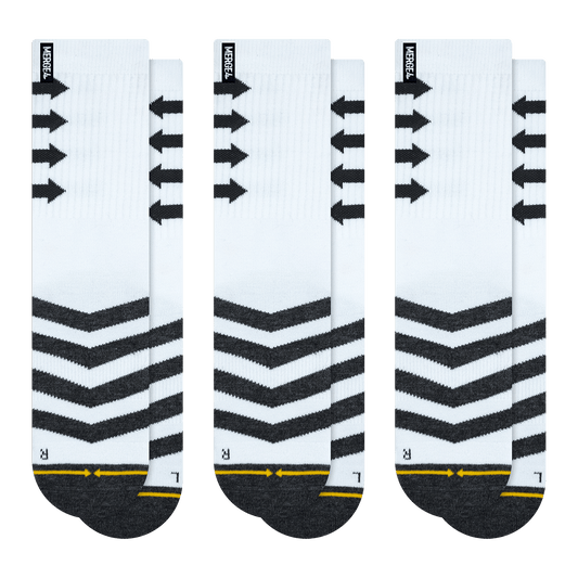 Performance White Crew Sock 3-Pack