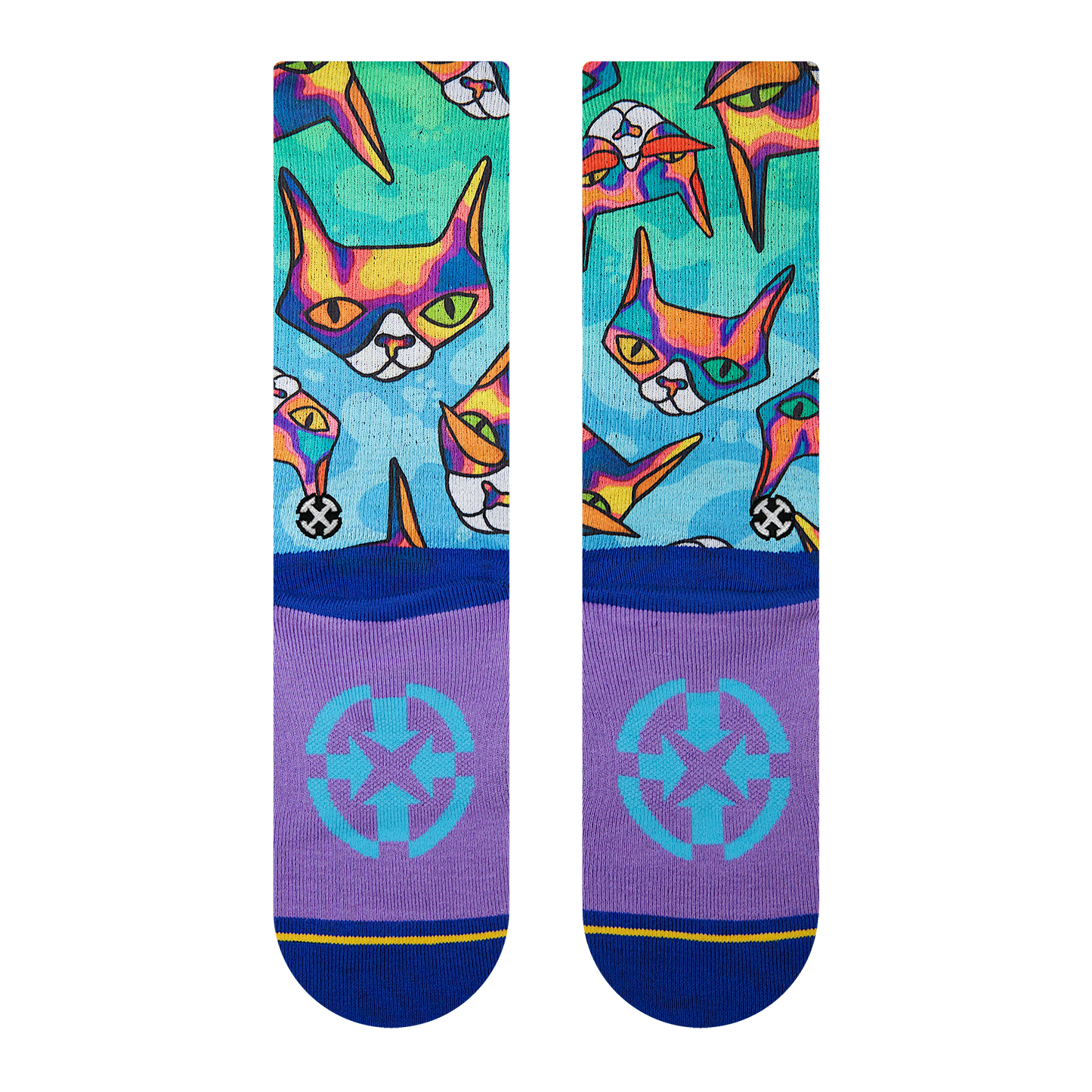 Disco Kitty Crew Socks