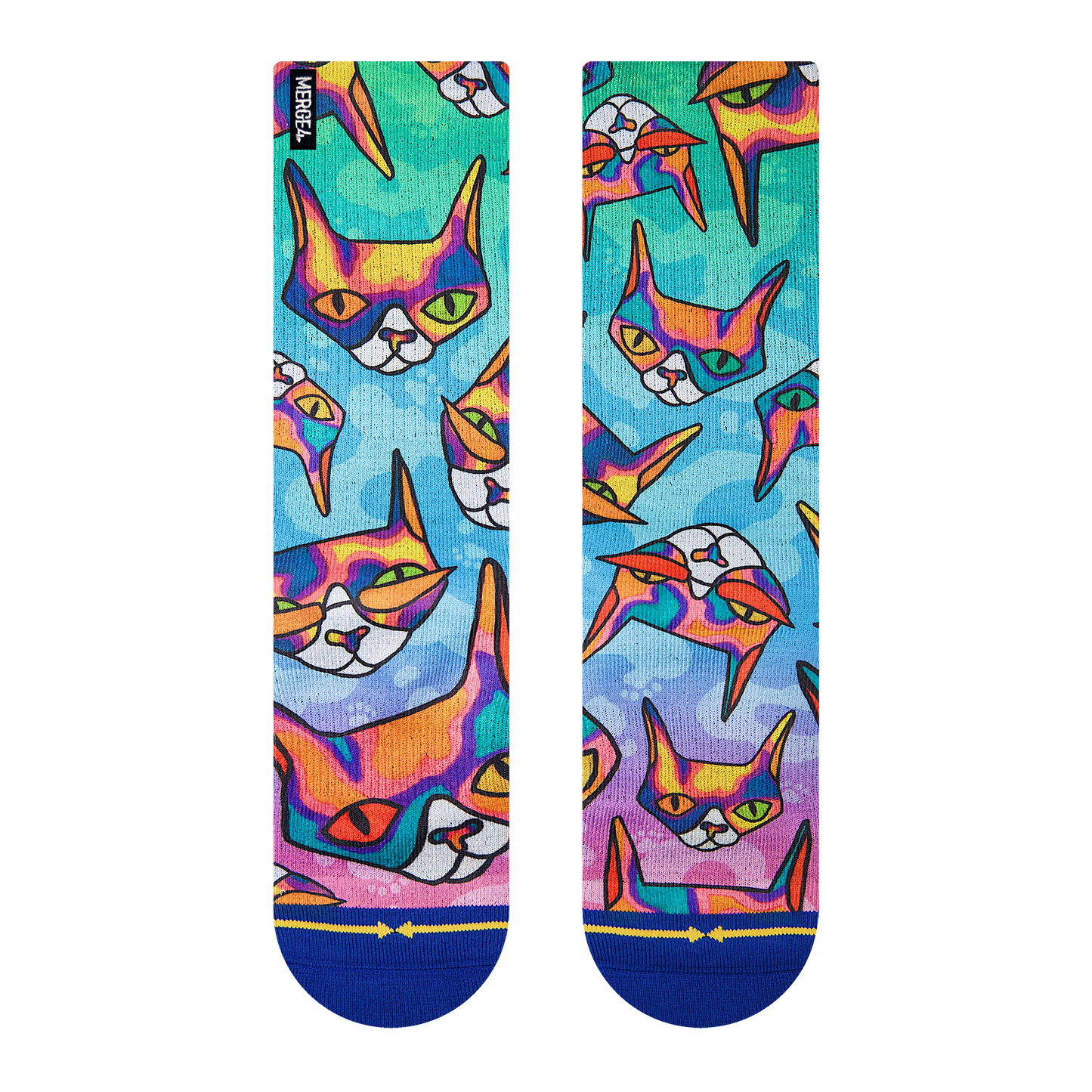 Disco Kitty Crew Socks