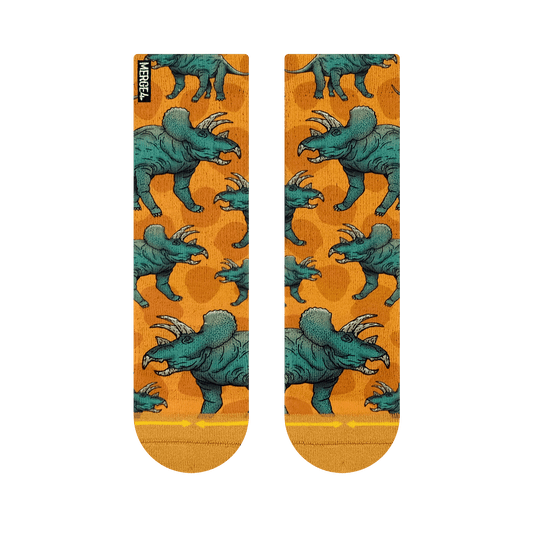 Colby Phillips Triceratops Youth Crew Socks