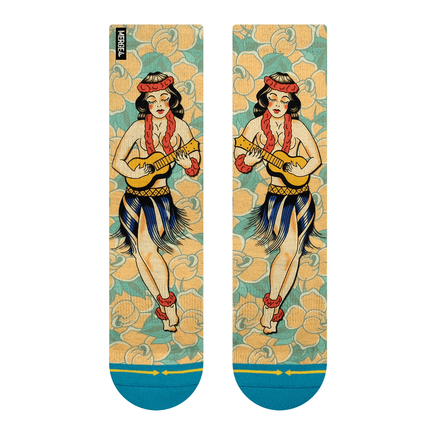 Richard Kirby Hula Crew Socks
