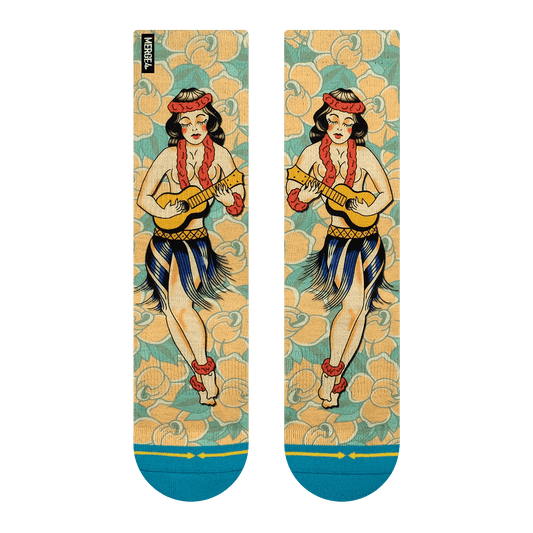 Richard Kirby Hula Crew Socks