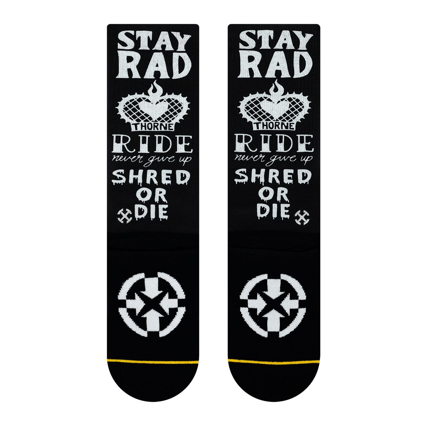 Rick Thorne Stay Rad Mid Length Socks