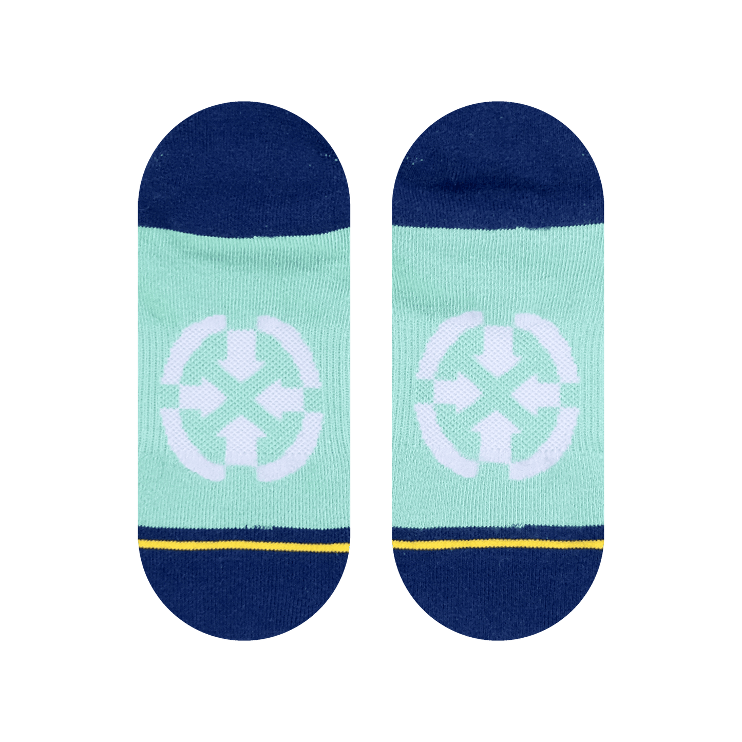 Cotton Candy Stripes Organic Cotton No Show Socks