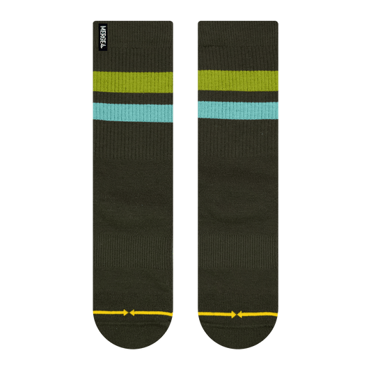 REPREVE® Subtle Moss Crew Socks