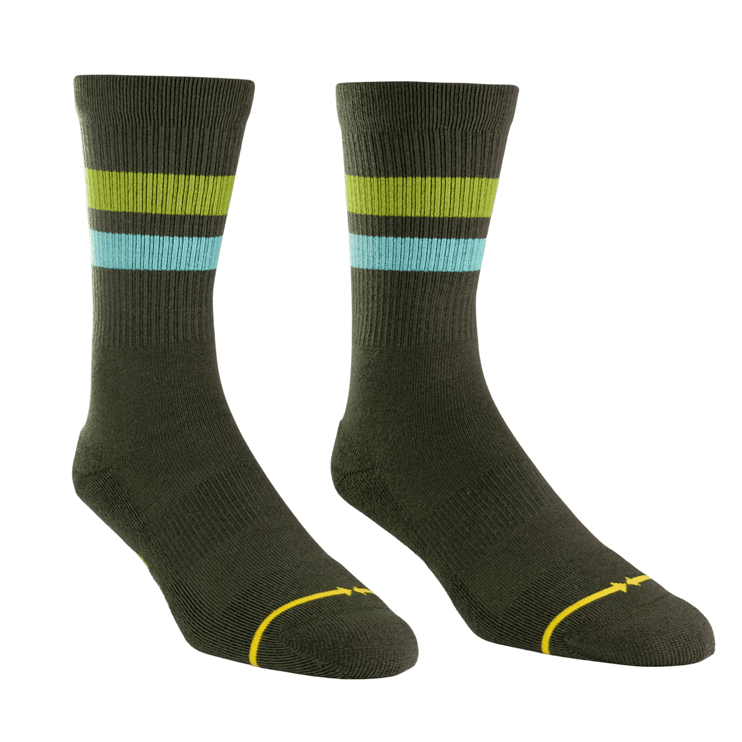 REPREVE® Subtle Moss Crew Socks