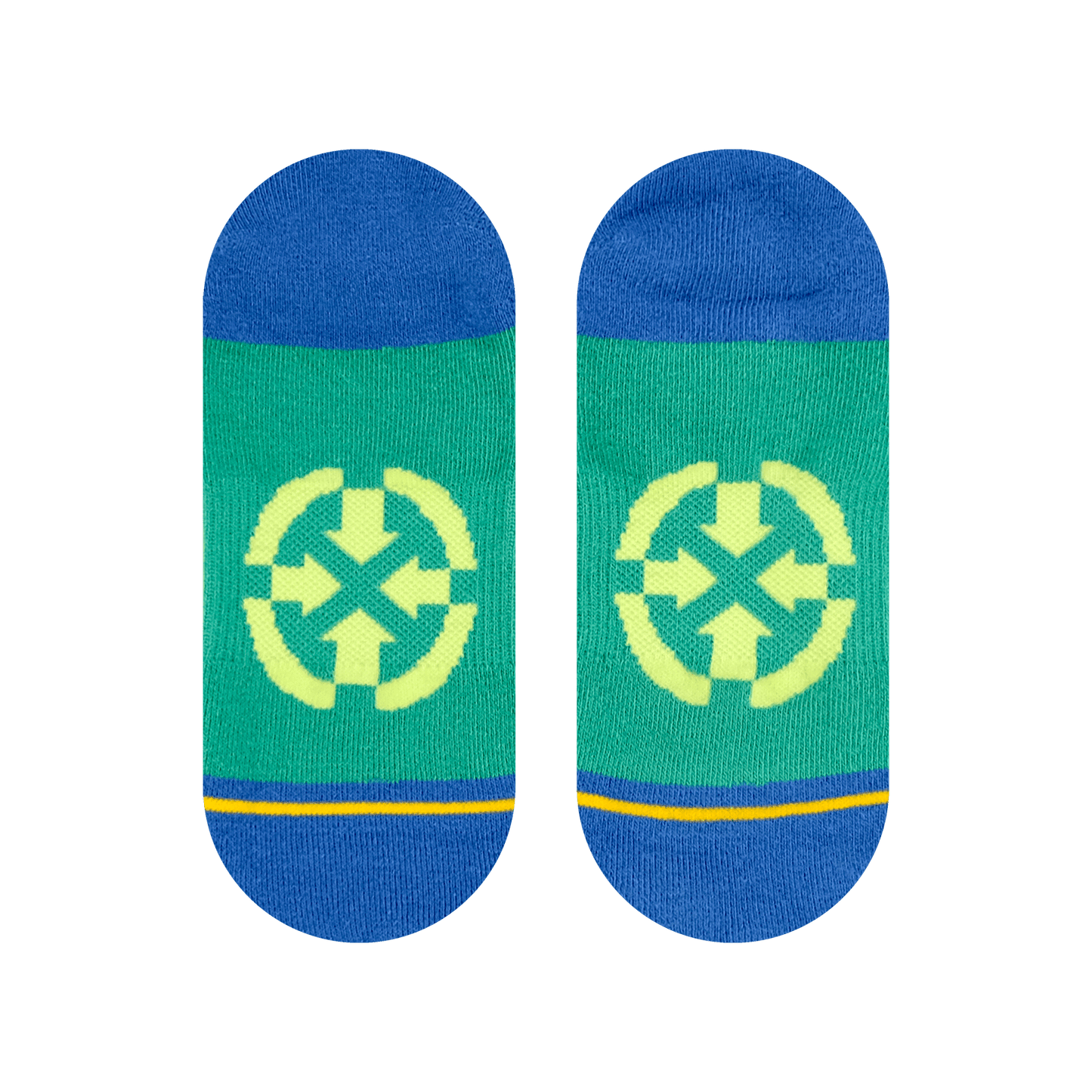 Spring Stripes Organic Cotton No Show Sock