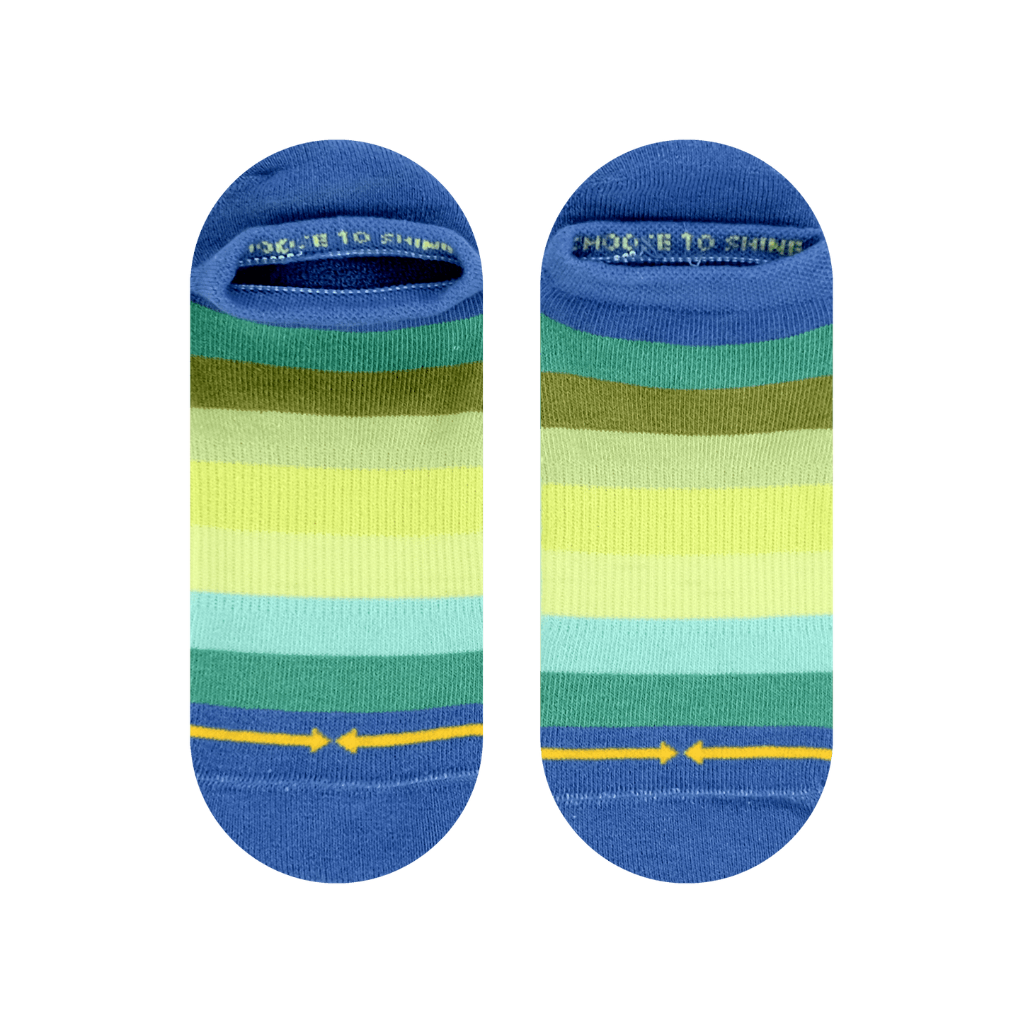 Spring Stripes Organic Cotton No Show Sock
