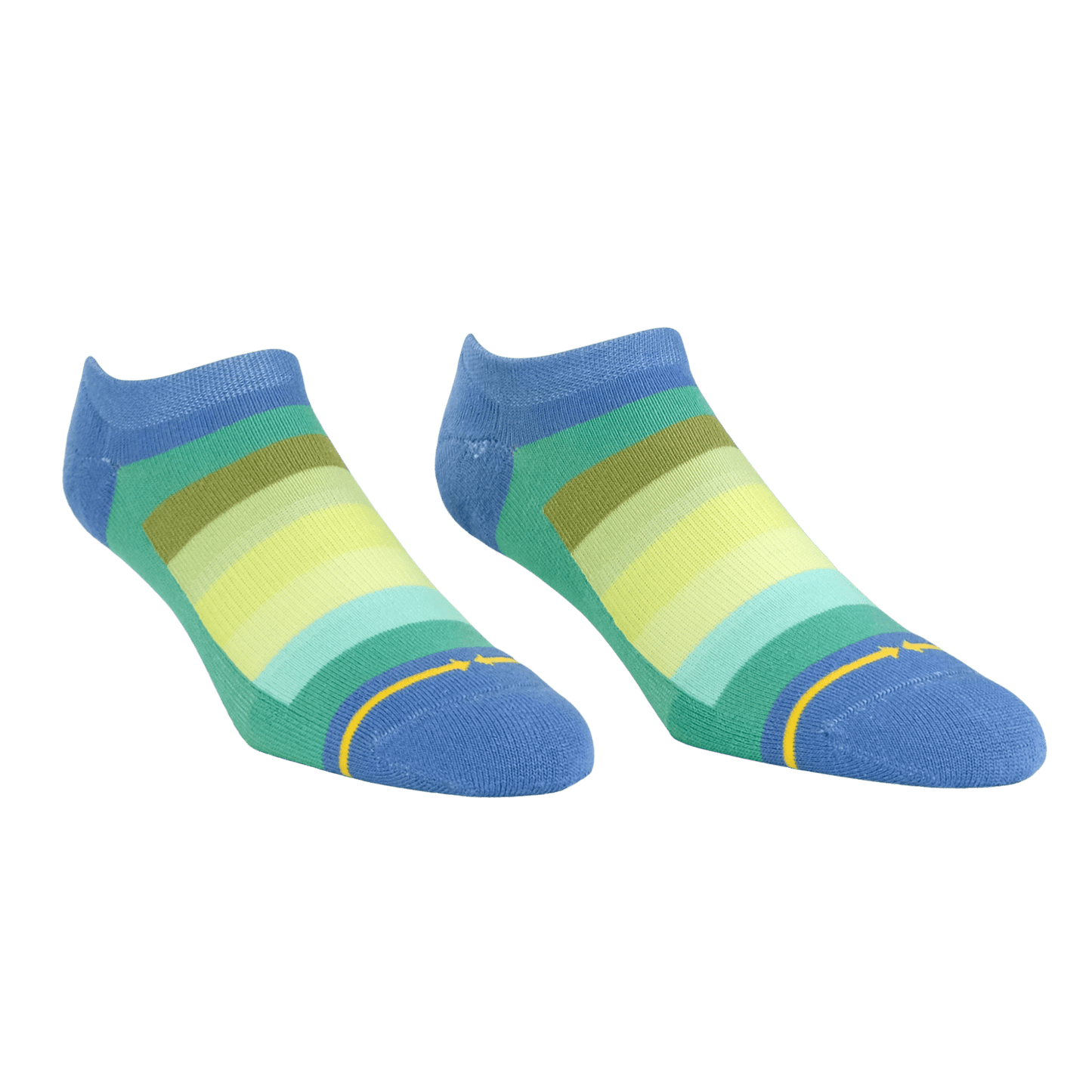 Spring Stripes Organic Cotton No Show Sock