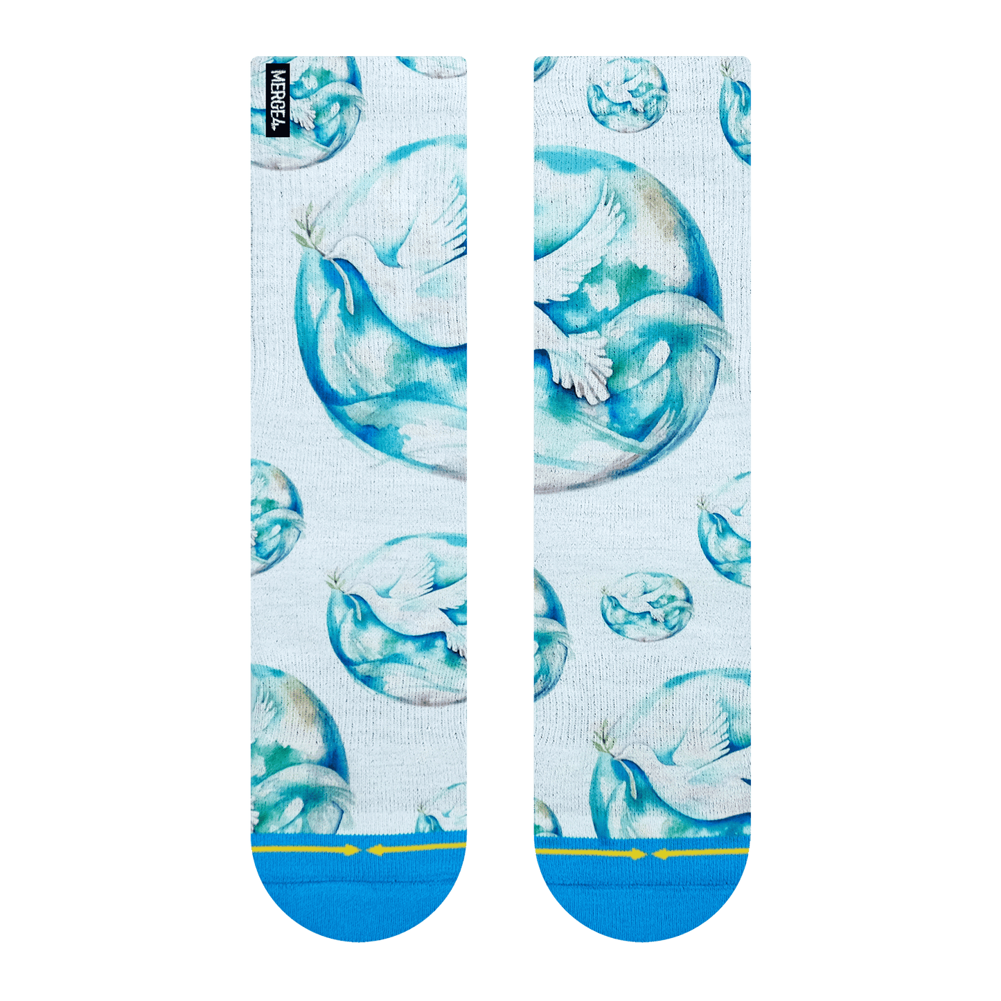 Maia Negre Dove Crew Sock