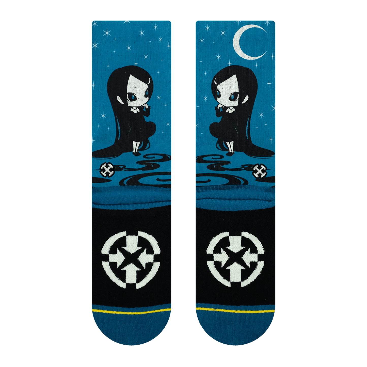 Ryo Taniguchi Girl of the Dark Night Crew Socks