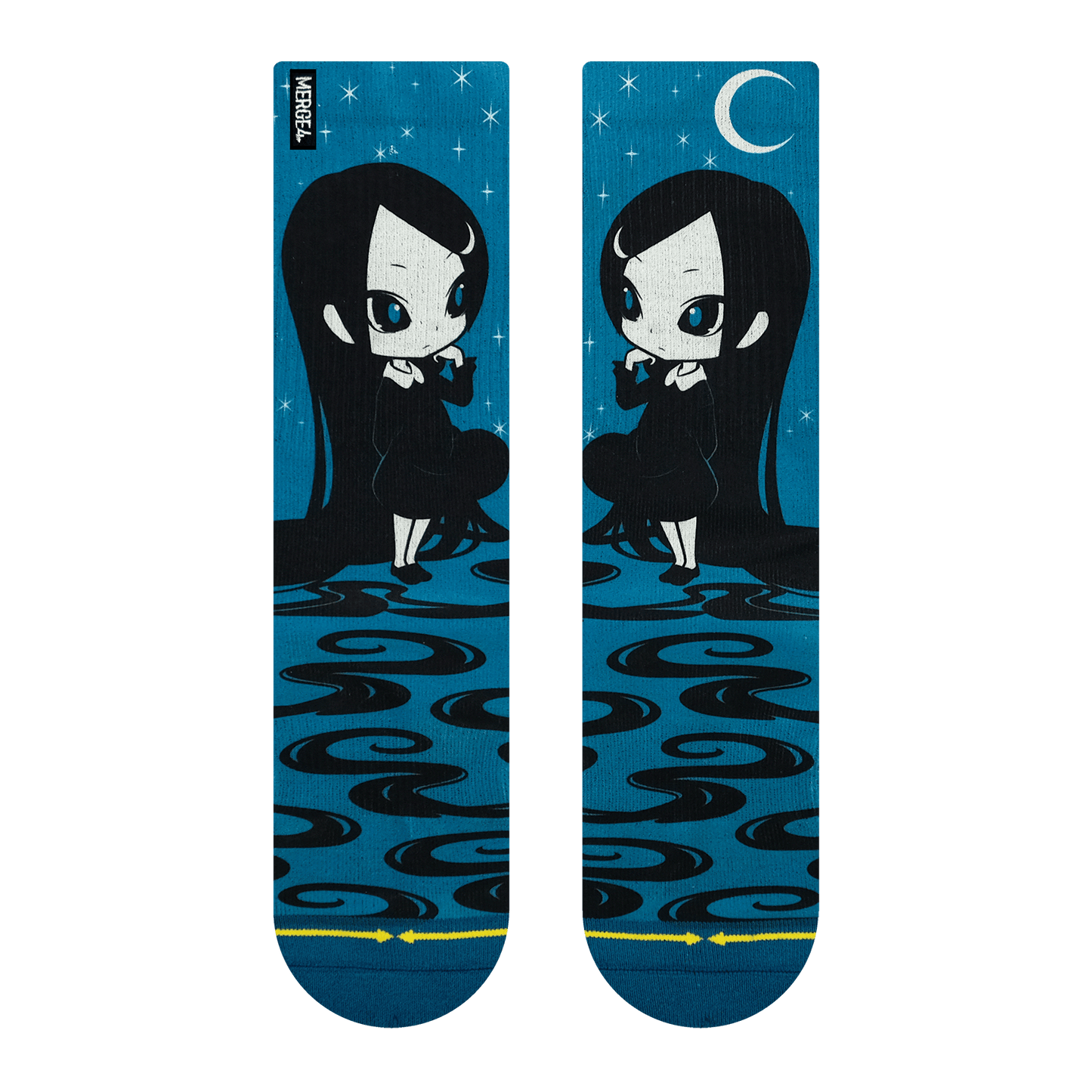 Ryo Taniguchi Girl of the Dark Night Crew Socks