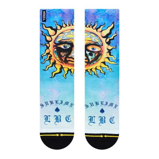 Sublime Blue Sun Album Cover Crew Socks By Sublime
