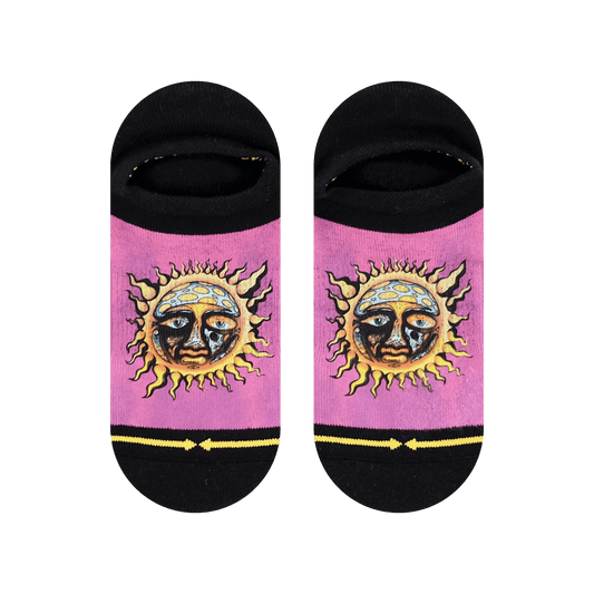 Sublime Sun Pink No Show Socks