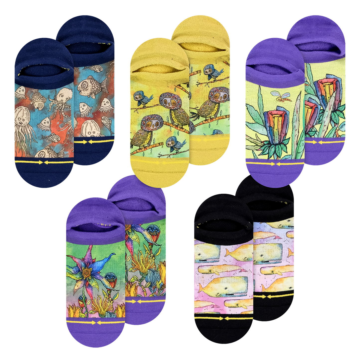 Bad Otis Link No Show Sock 5 Pack