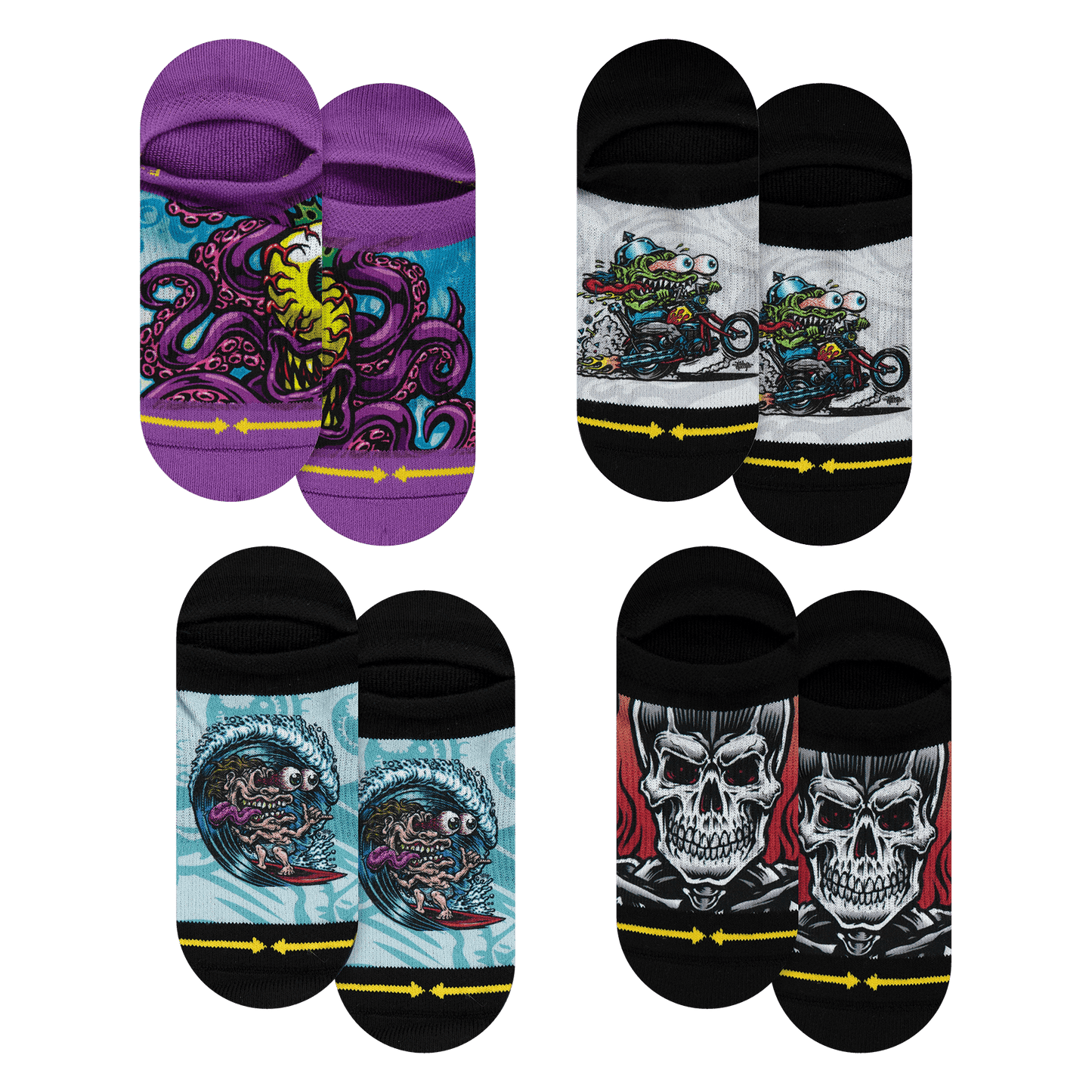 Jimbo Phillips No Show Socks 4-Pack