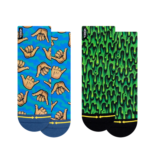 Jimbo Quarter Crew Socks 2-Pack