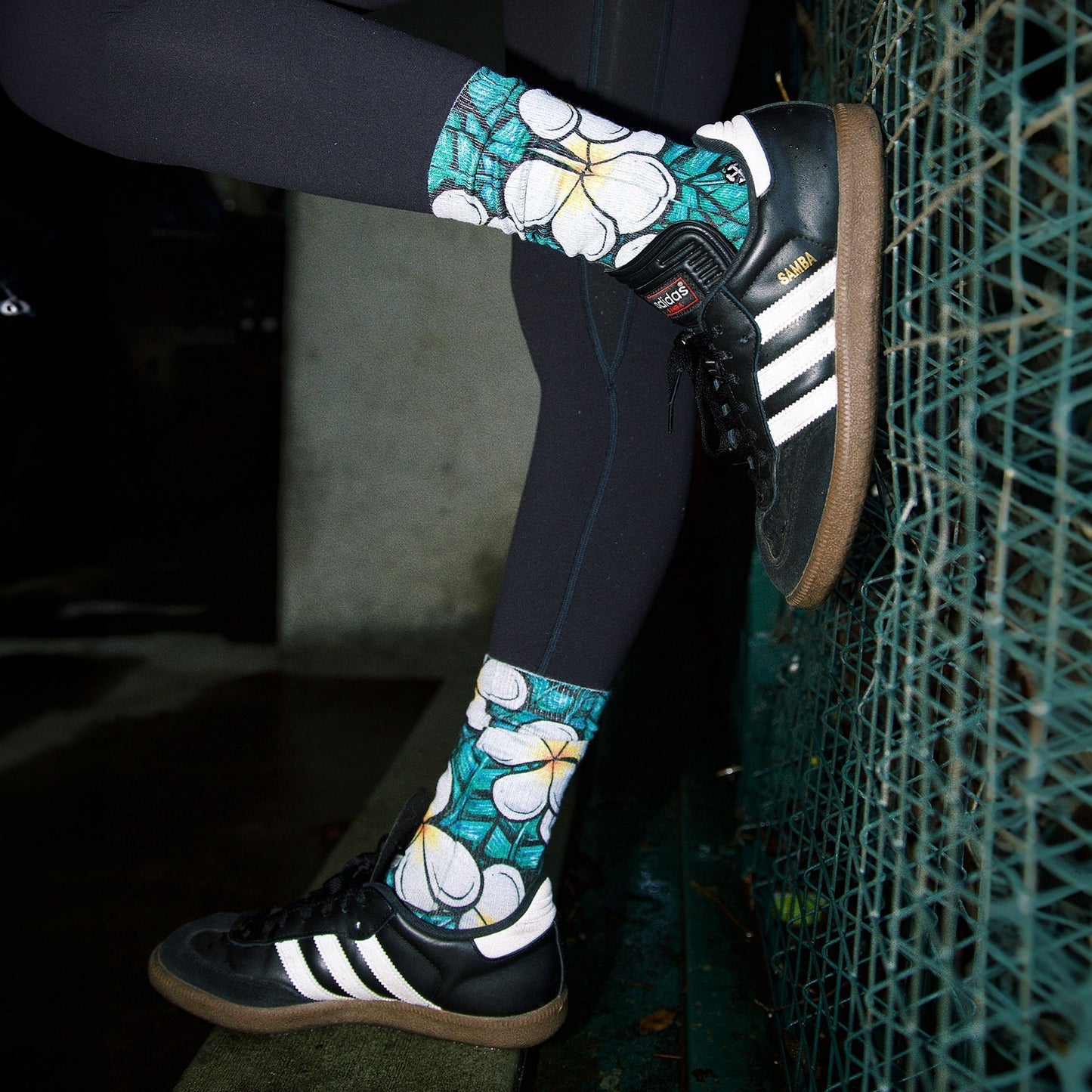 Flowers Crew Socks Art By Kaia Myall
