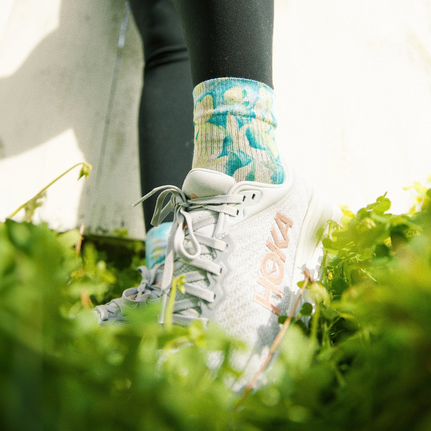 Cassia Flowers Quarter Crew Socks With Art By Maia Negre