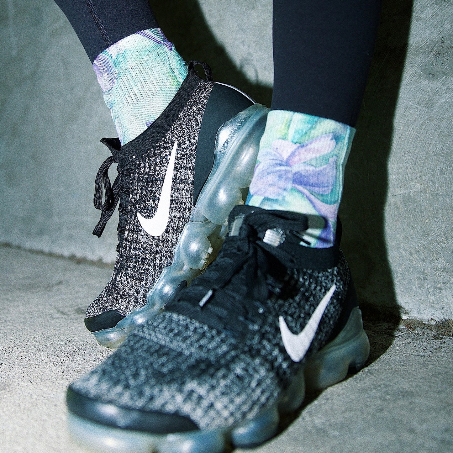 Irises Women's Quarter Crew Socks With Art By Maia Negre