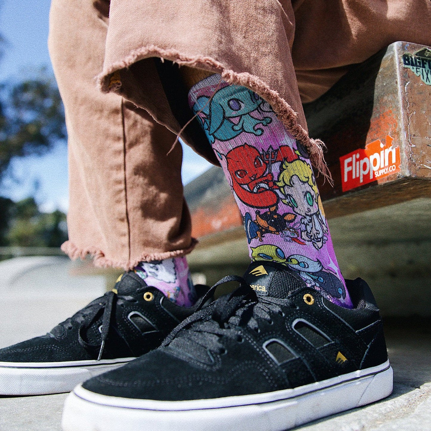 Ryo Taniguchi Friends Crew Socks