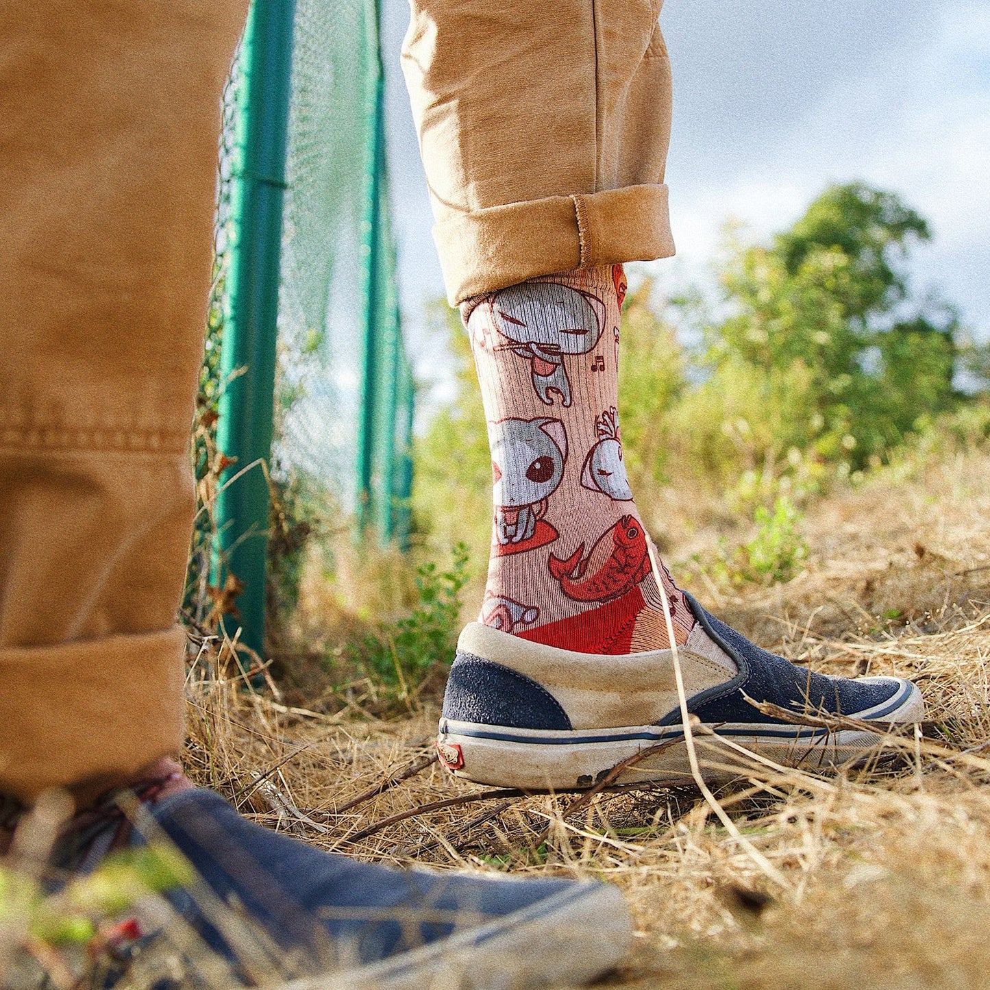 Cute Kitties MERGE4 Crew Socks With Art By Ryo Taniguchi