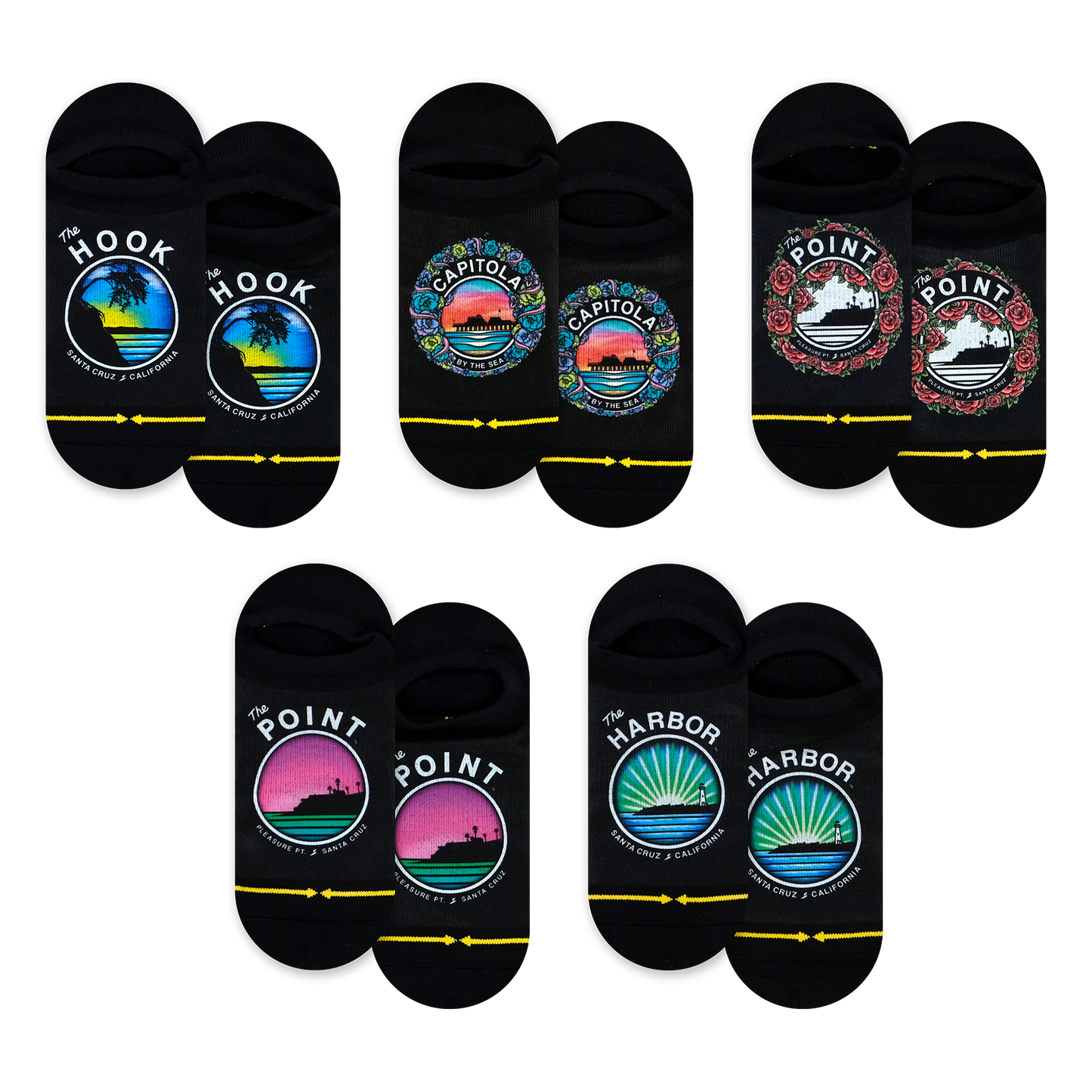 Slidertown No Show Sock 5-Pack