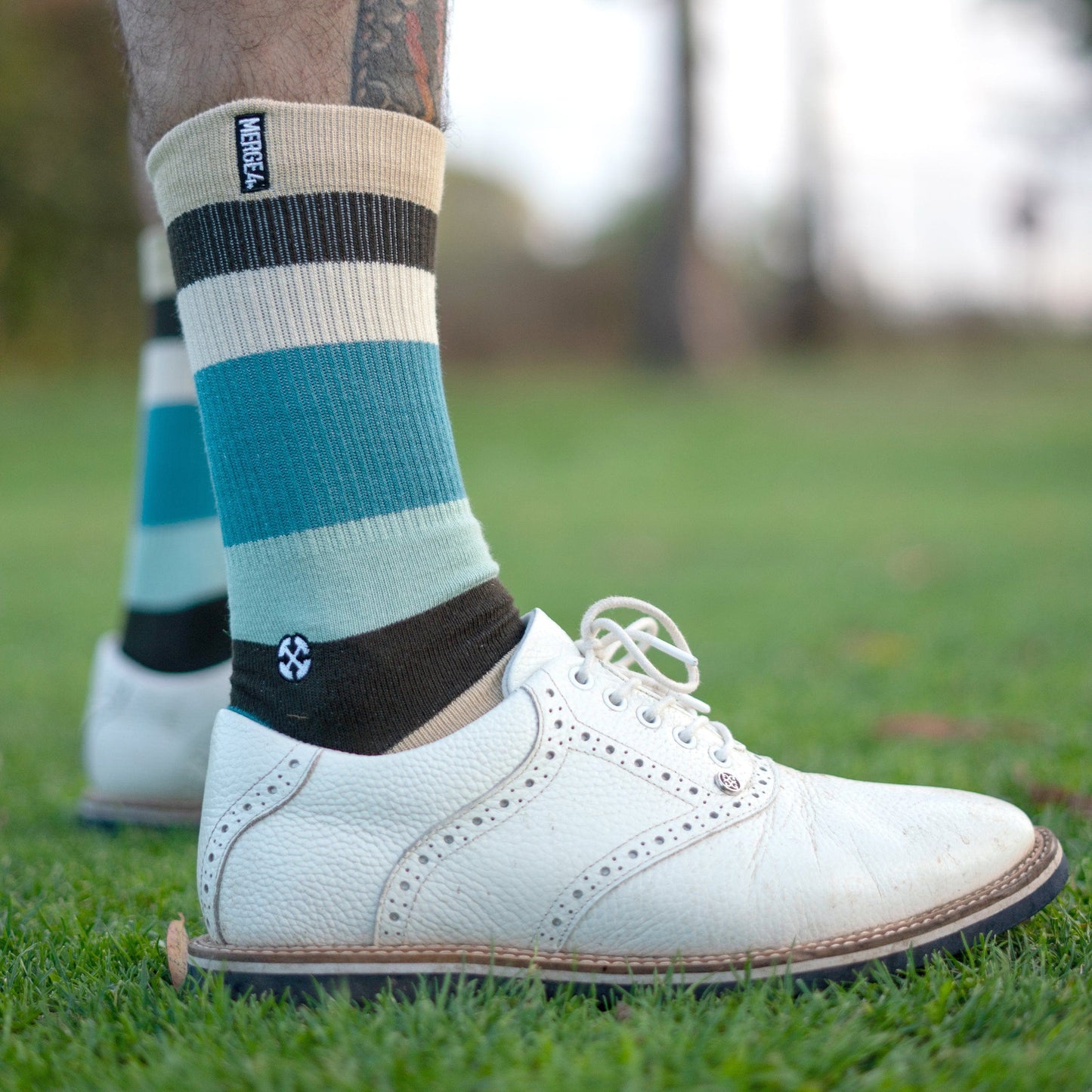 Spidey Seashore Bamboo Stripes Crew Socks