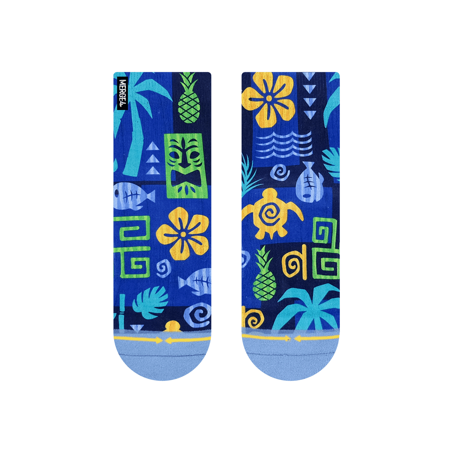 Aloha Ahiahi Quarter Crew Socks By MERGE4