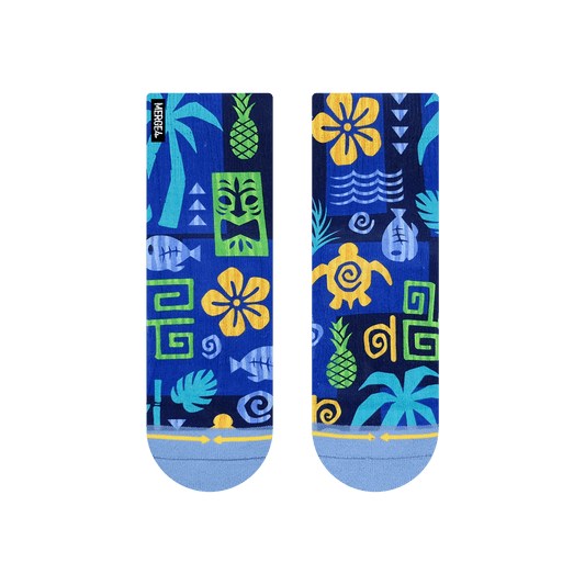 Aloha Ahiahi Quarter Crew Socks By MERGE4