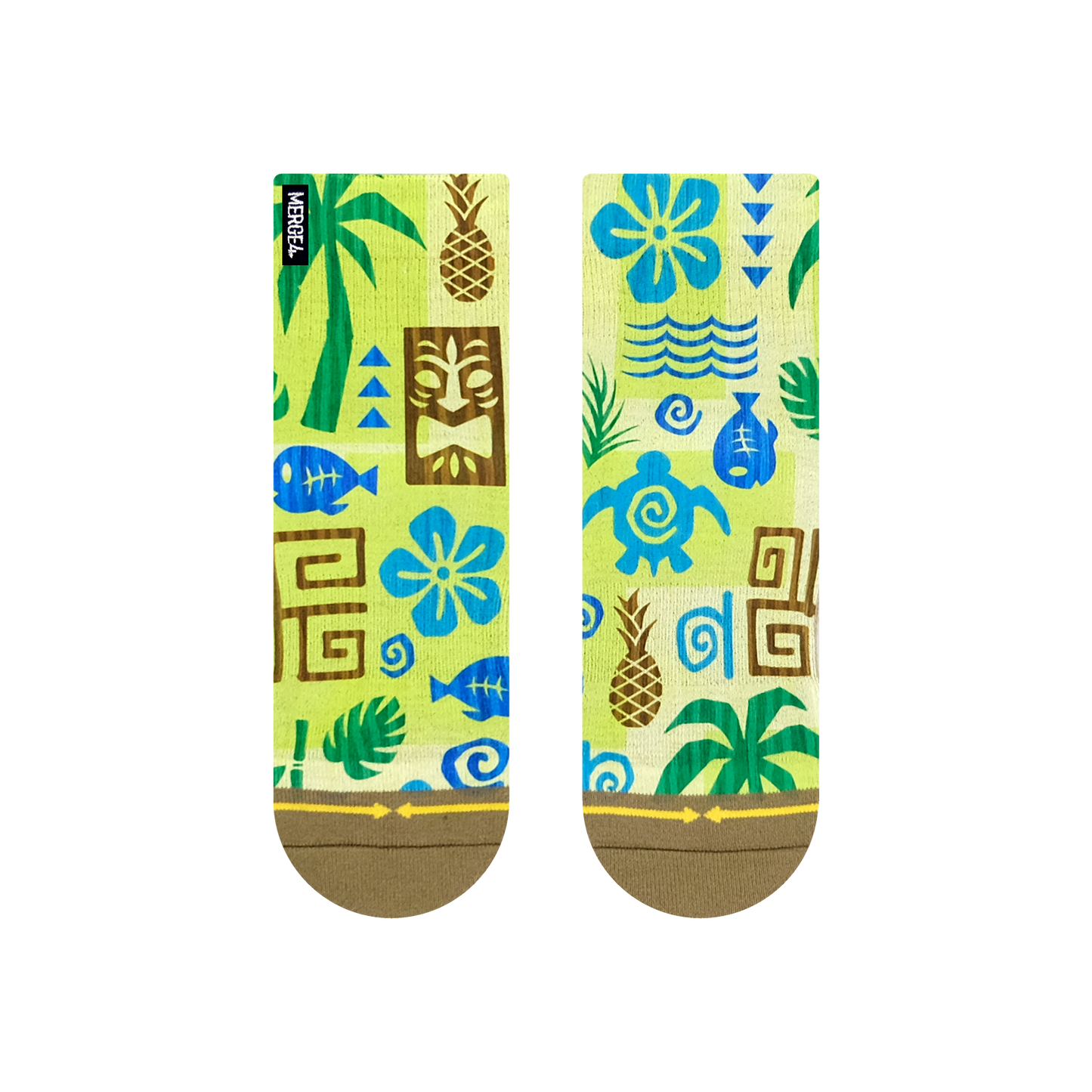 Aloha Kakahiaka Quarter Crew Socks By MERGE4