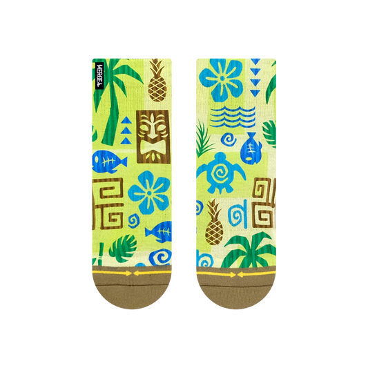 Aloha Kakahiaka Quarter Crew Socks By MERGE4