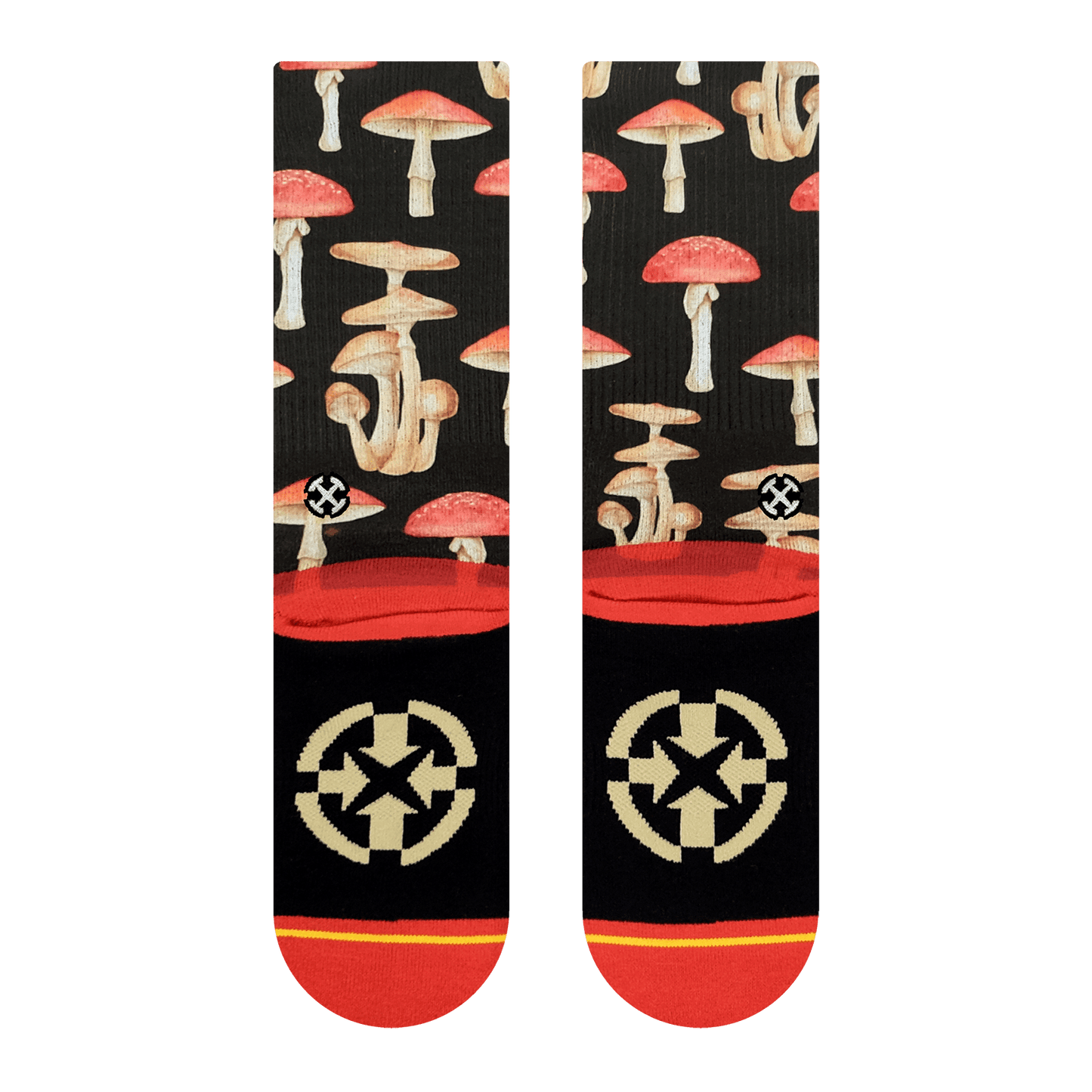 Mushrooms Crew Socks With Art By Hanna Minck
