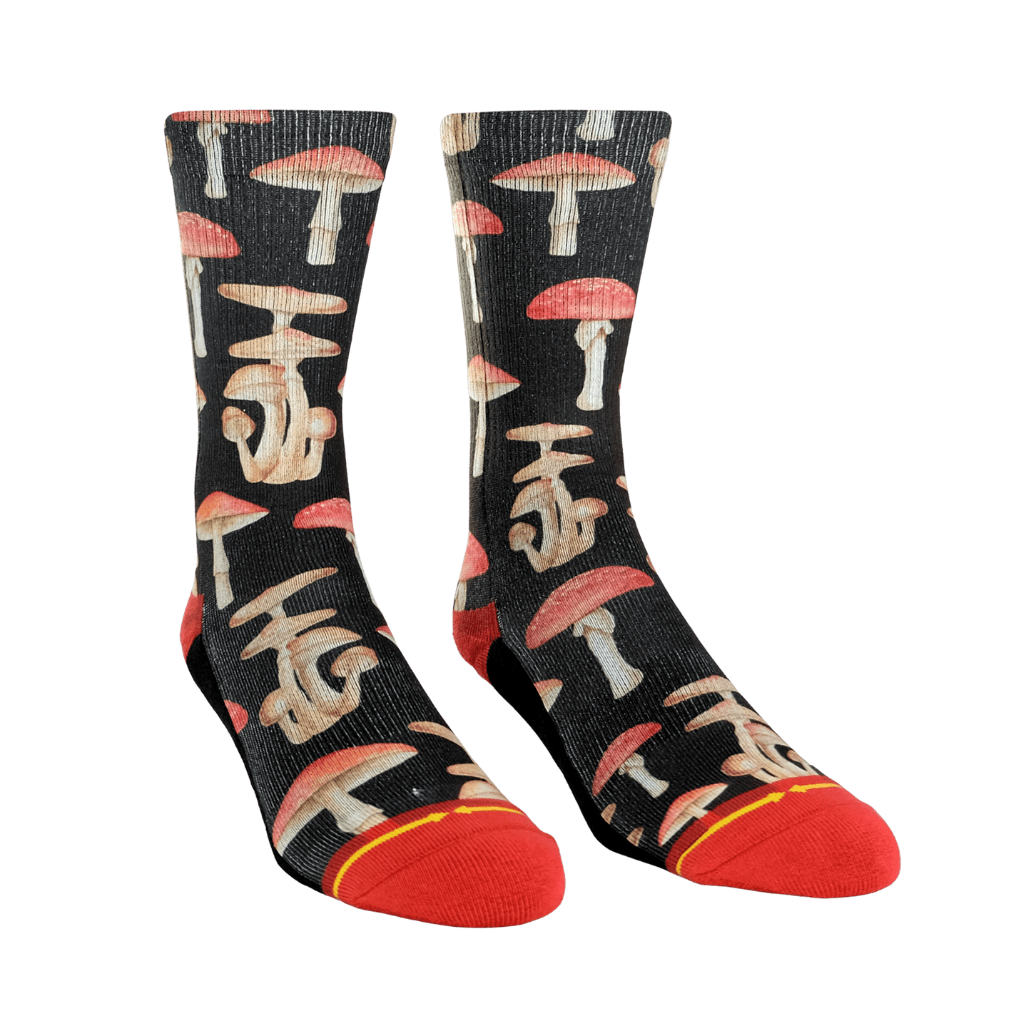 Mushrooms Crew Socks With Art By Hanna Minck