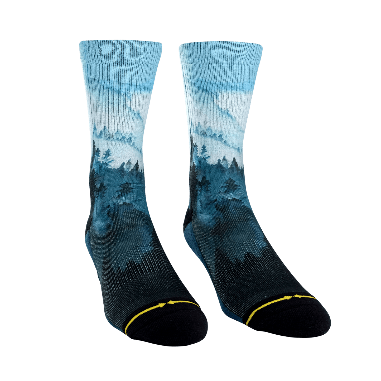 Big Sur Mist Crew Socks with Art by Maia Negre