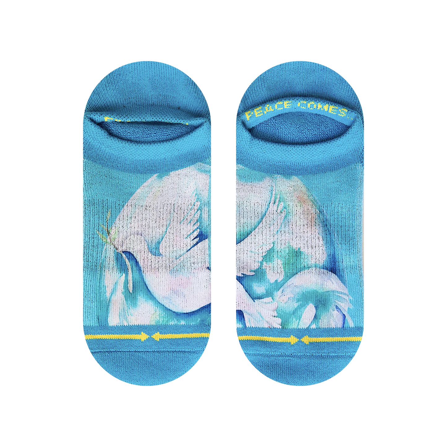 Dove No Show Socks With Art By Maia Negre