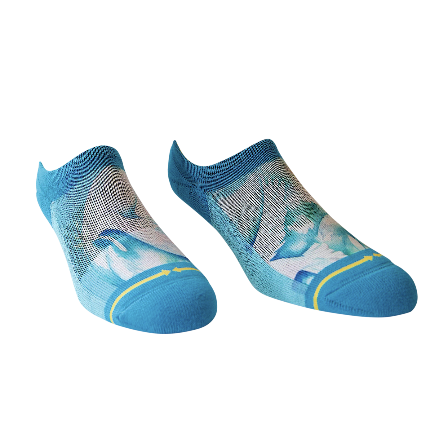Dove No Show Socks With Art By Maia Negre