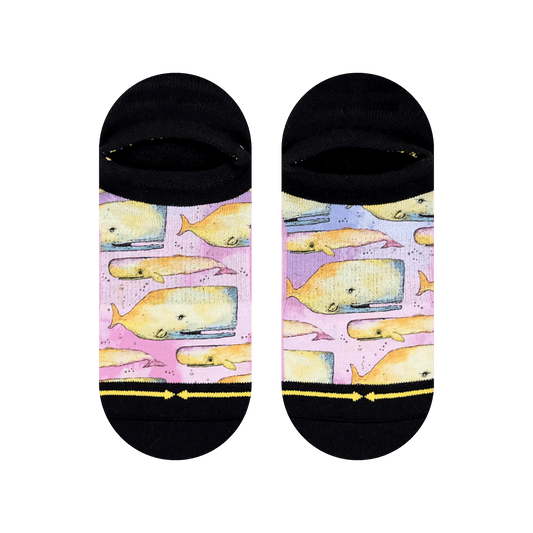 Whale No Show Socks With Art By Bad Otis Link