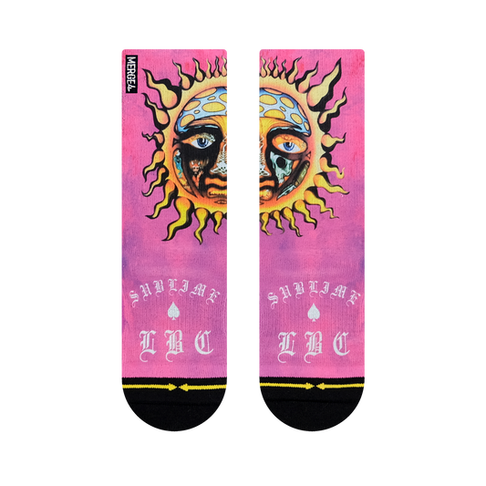 Sublime Sun Pink Youth Crew Socks