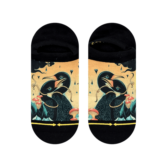 Cormorants No Show Socks With Art From Umijoo