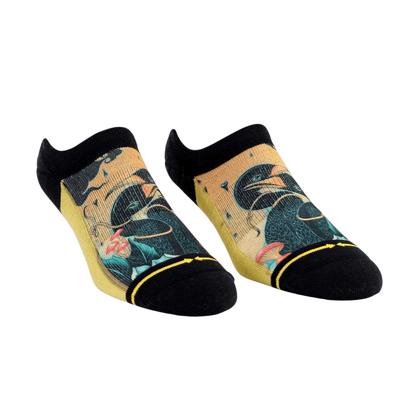 Cormorants No Show Socks With Art From Umijoo