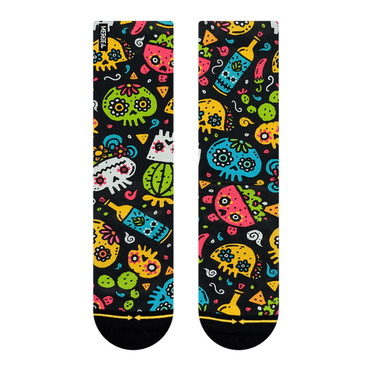Walmazan Sugar Skulls Mini Crew Socks