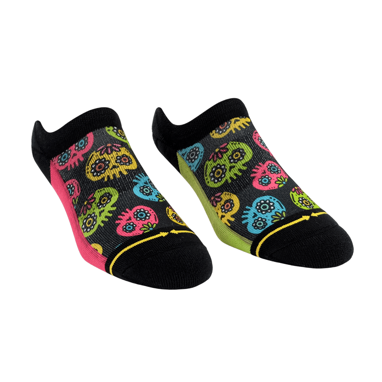 Sugar Skulls No Show Socks With Art By Walmazan